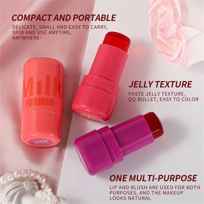 Milk Jelly Blush Milk Makeup Jelly Tint Blush Milk Cooling Water Jelly Tint Water Jelly Tint Stick Sheer Lip Cheek Stain 2025