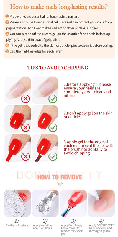 BORN PRETTY 30ml Rhinestones Glue Nail Gel Poloish For Manicure Transparent Nail Art Sticky Gel Strong Jewelry Decorations