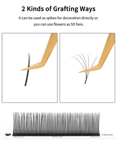 winky beauty 5D Flora Lashes 0.07mm Easy Fan Eyelash Extensions Wholesales Premade Volume 12 Rows Natural Soft Lashes