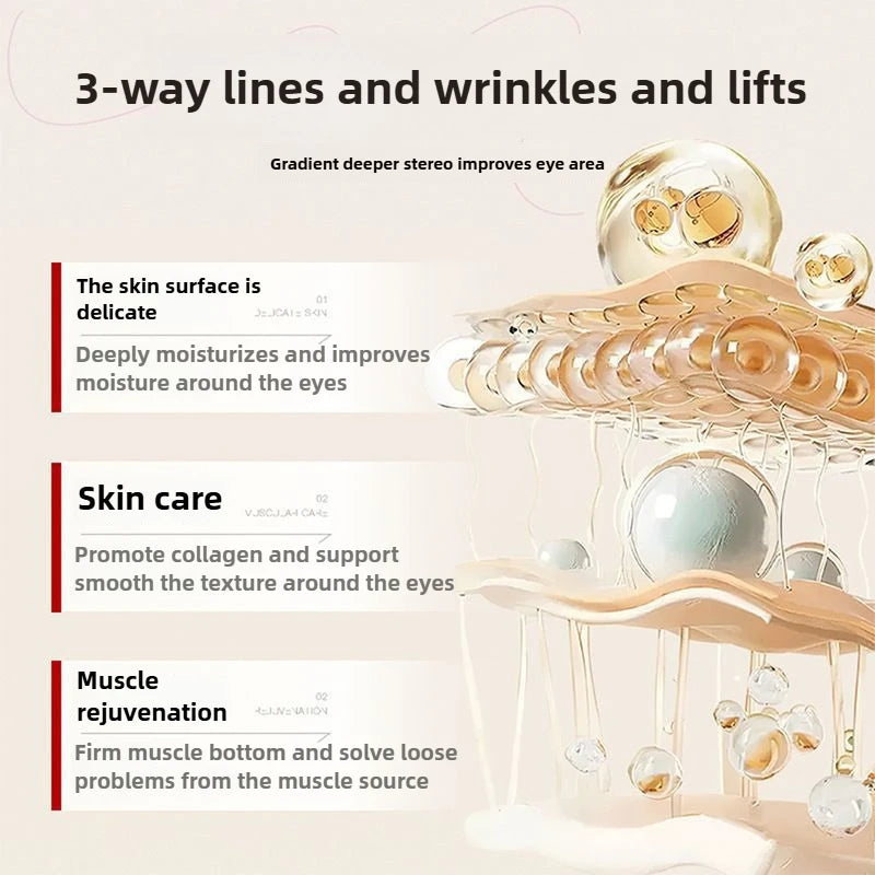 Anti-wrinkle and rejuvenating eye cream, moisturizing, nourishing, improving dullness, firming and removing eye bags