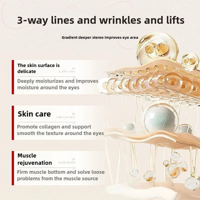 Anti-wrinkle and rejuvenating eye cream, moisturizing, nourishing, improving dullness, firming and removing eye bags