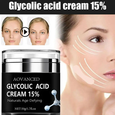 15% Glycolic Acid Cream Anti Wrinkle Face Cream Lifting Firming Cream Moisturizing Cream Exfoliating Cleaning Pore