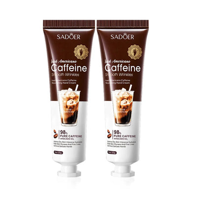 SADOER Caffeine Hand Cream Moisturizing Anti Wrinkles Nourishing Whitening Hydrating Hands Creams Skin Care Products