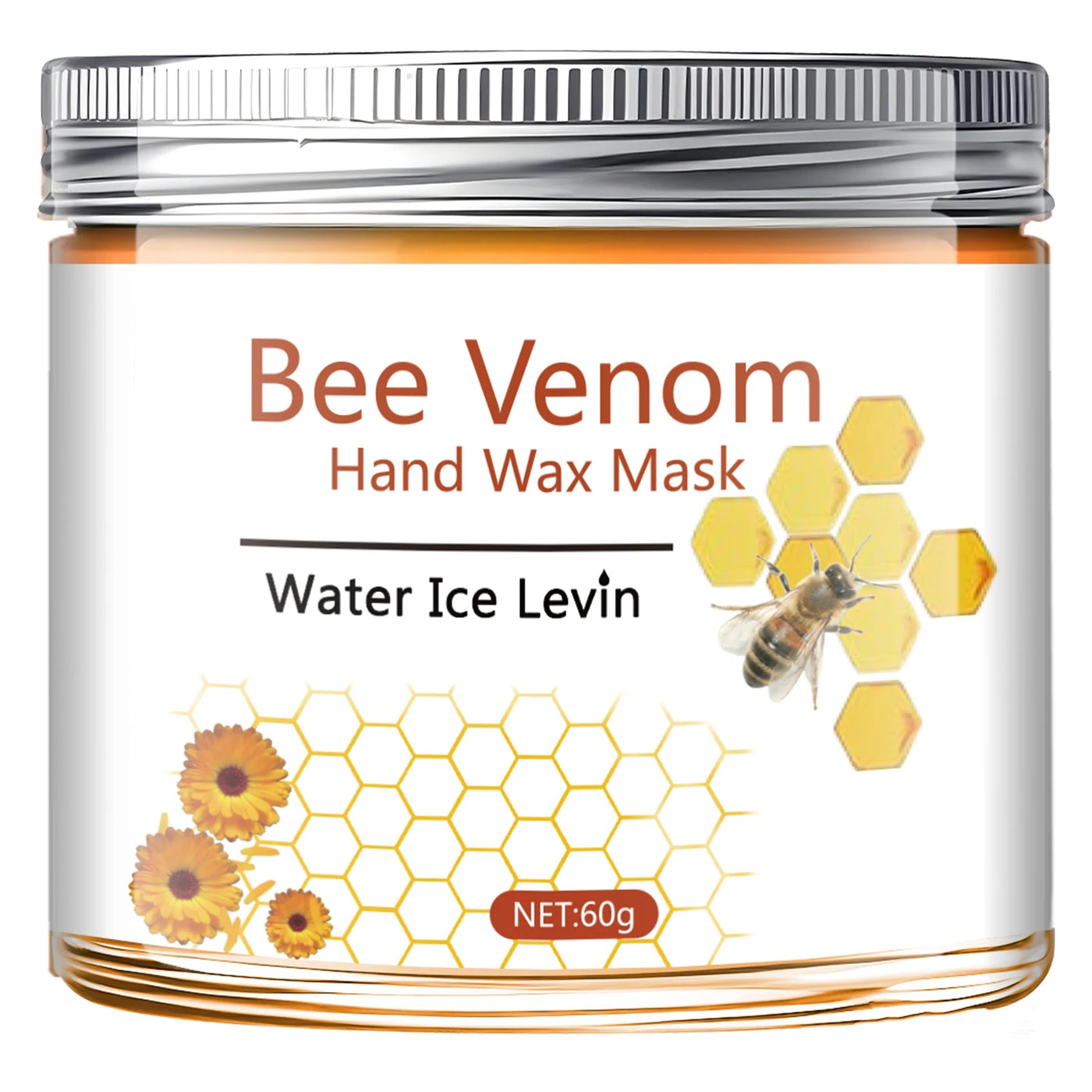 60g Bee Venom Chamomile Hand Mask, Natural Plant Ingredients, Physical Exfoliation, Heavy Hands and Feet, Delicate, Smooth, Moisturizing and Translucent, Suitable for Hands and Feet