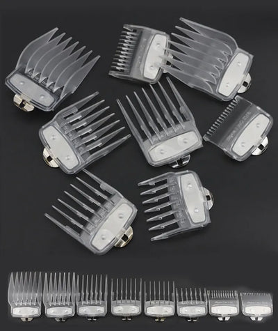 8pcs/set Professional Barber Hair Clipper Guide Combs For Wahl Trimmer Attachment Hair Cutting Limited Comb Salon Haircut Tools