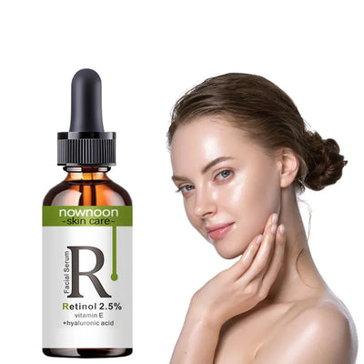 Retinol Facial Serum Anti Wrinkle Remove Dark Whitening Spots Face Essence With 2.5% VitaminC Anti-Aging  Facial Skin Care Serum