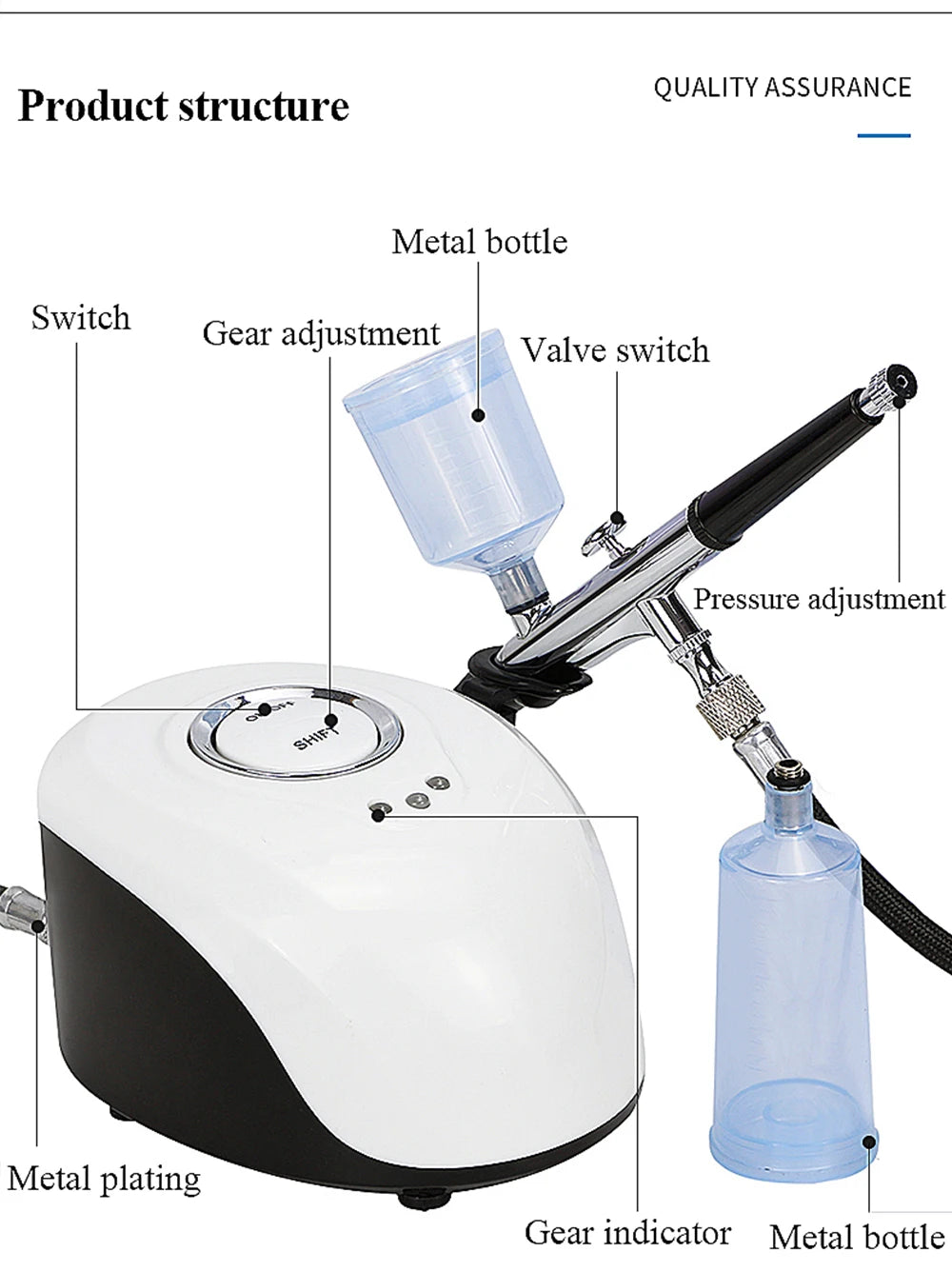 Oxygen Water Spray Jet Professional Skin Care Tool For Skin Anti Wrinkle Rejuvenation Oxygen Jet Facial Machine