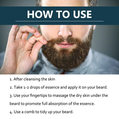 Natural Hair Care Essential Oil Ginger Polygonum Multiflorum Deep Nourish Thicken Soft Smooth Serum for Hair Beard Growing Care