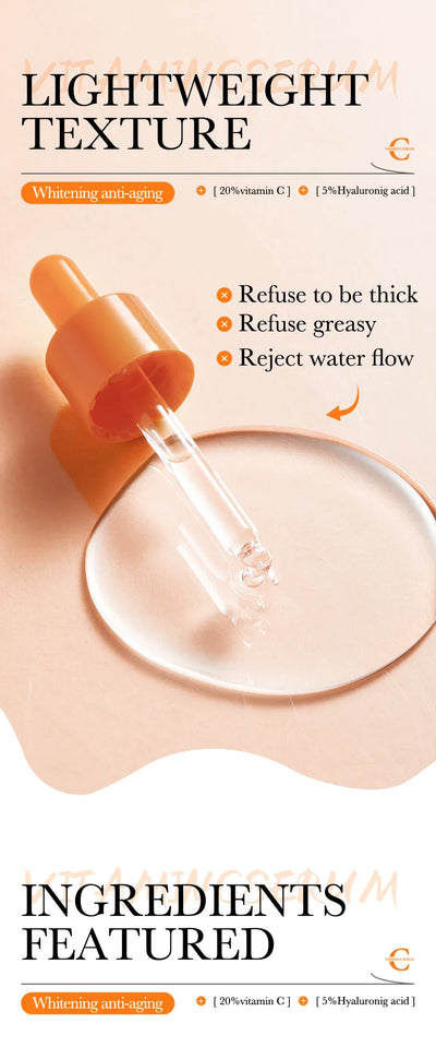 BIOAQUA Vitamin C Retinol Hyaluronic Acid Serum Moisturizing Brightening Hydrating Firming Facial Essence Beauty Face Skin Care