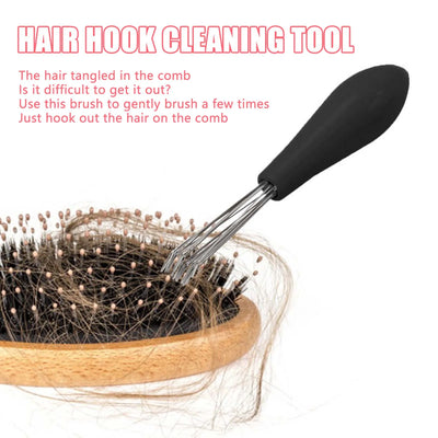 Hairbrush Cleaning Rake Metal Wire Rake Remove Comb Embedded Tools for Removing Hair Dust