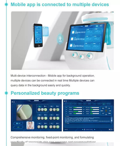 7 in 1 Hydro Facials Skin Care Ultrasonic Skin Rejuvenation Dermabrasion Hyperbaric Oxygen Facial Machine Deep Fast Delivery