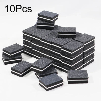 New 100-10Pc Mini Buffing Sanding Files Block Pedicure Care Nail Art Buffer Polish Manicure Pedicure Nail File Tools Nail Charm
