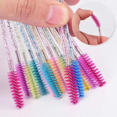 50Pcs Disposable Eyelash Wands Brush Comb Eye Lashes Extension Accessories Mascara Wand Makeup Professional Beauty Tool