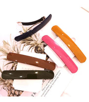 Morandi Color Spring Hair Clip Women Girls Temperament Ponytail Hairpin Korean Colorful Matte Barrettes Hair Styling Accessories