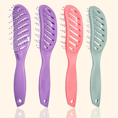 1PCS Small Detangling Wide Teeth Comb Hollow Out Comb for Hair Scalp Massage Anti-static Hairbrush Wet Brush for Salon Hairdress