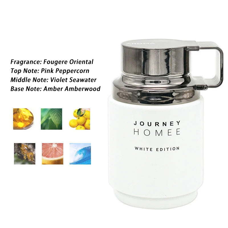 Arab Men's Charm Perfume Creative Thermos Cup Shape Floral Fruity Woody Fragrance Spray Unisex Fun Musk Sandalwood Perfume 100ml