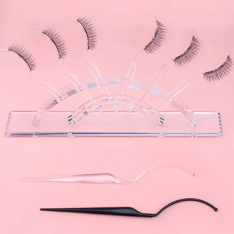 10/2pcs False Eyelash Extension Style Display Board Grafting Eyelash Try on Effect Exhibit Auxiliary Fake Lashes Holder Tools