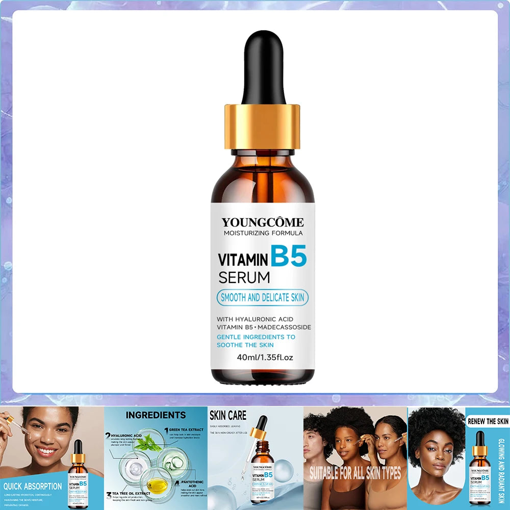 B5 Hyaluronic Acid Serum Facial Anti A-ging W-rinkle Lift Firming Fine Lines Lightening Dark Circle Skin Brightening Hyalu Serum
