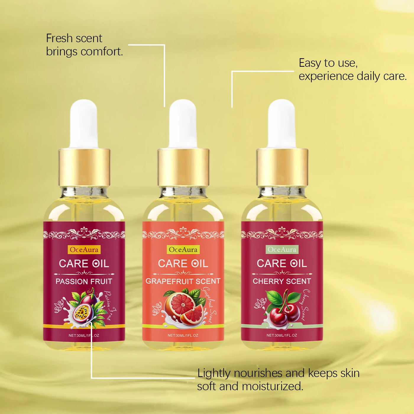 Natural Yoni Oil Women Vaginal Wash Tighten Fruit Fragrance Reduce Odor PH Balance  Moisturizing Feminine Hygiene Cleansing 30ml