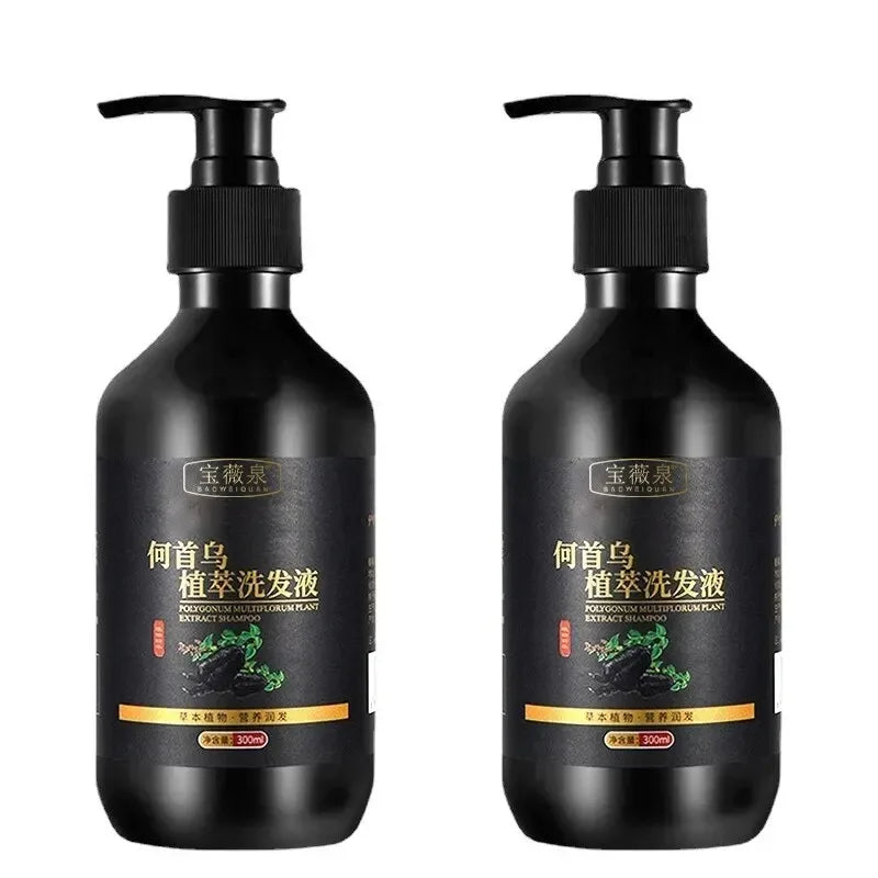 Herbal Polygonum Multiflorum Shampoo Oil Control, Dandruff Control, Itchy Relief Shampoo for Women Hair Essential Oil Hair Care