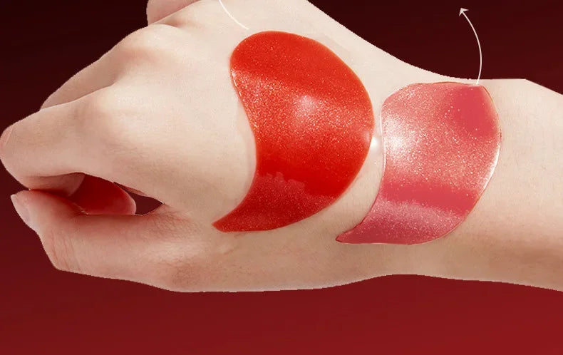 60pcs SADOER Red Pomegranate Collagen Eye Mask Firming Anti Dark Circles Remove Eyes Bag Moisturizing Eye Patches Eyes Skin Care