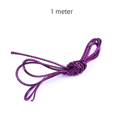 Dreadlock Braids Hair Accessories Silver Gold Braiding Hair Deco Styling Shimmer Stretchable African Braid Braided Elastic Cord