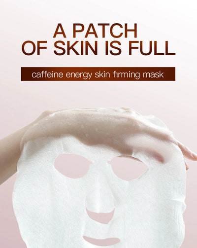 5/10pcs SADOER Caffeine Face Mask Moisturizing Anti-aging Hydrating Anti Wrinkles Facial Masks Face Sheet Mask Skin Care