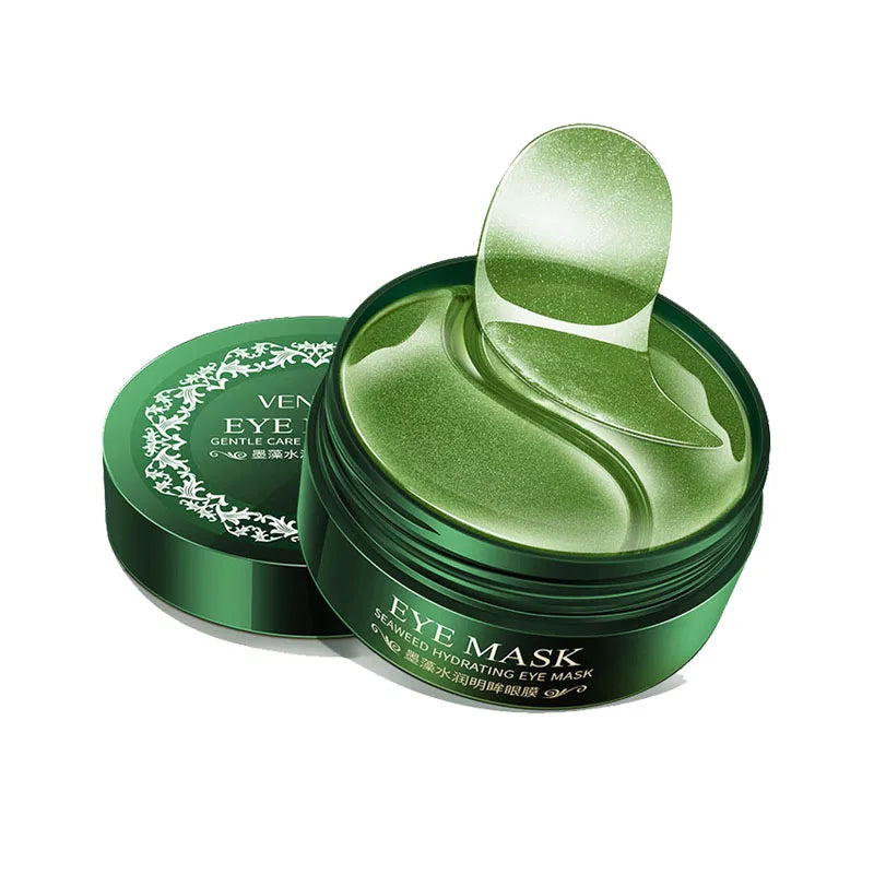 60pcs/box Seaweed Gold Collagen Eye Mask Anti Dark Circles Removal Eyes Bags Moisturizing Anti-aging Eye Patches Eyes Gel Mask