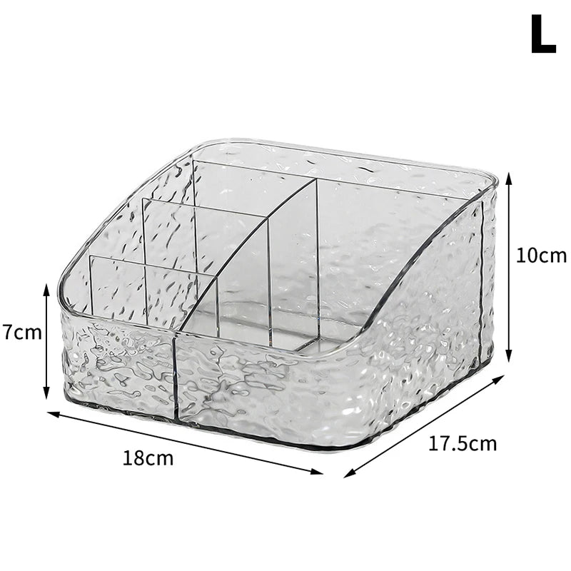 Clear Acrylic Makeup Brush Holder Desk Cosmetic Organizer Lipstick Storage Box Nail Polish Display Stand Rack Jewelry Case