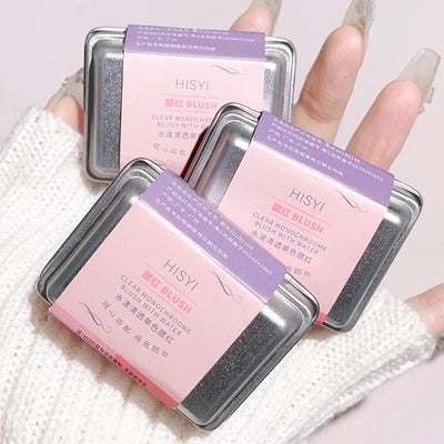 Iron box monochrome blush low saturation light pink nude pink girl clear and white