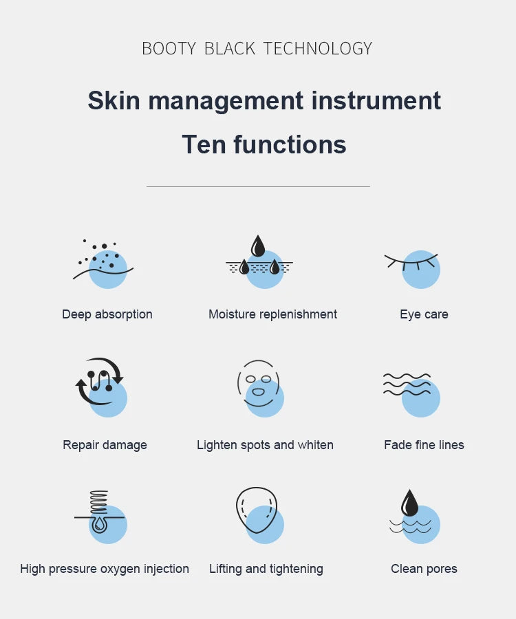 The New 10 In 1 Aqua Peeling Lift Skin Bubble Moisturizer Oxygen Machine Skin Care Cleansing Facial Dermabrasion Equipment