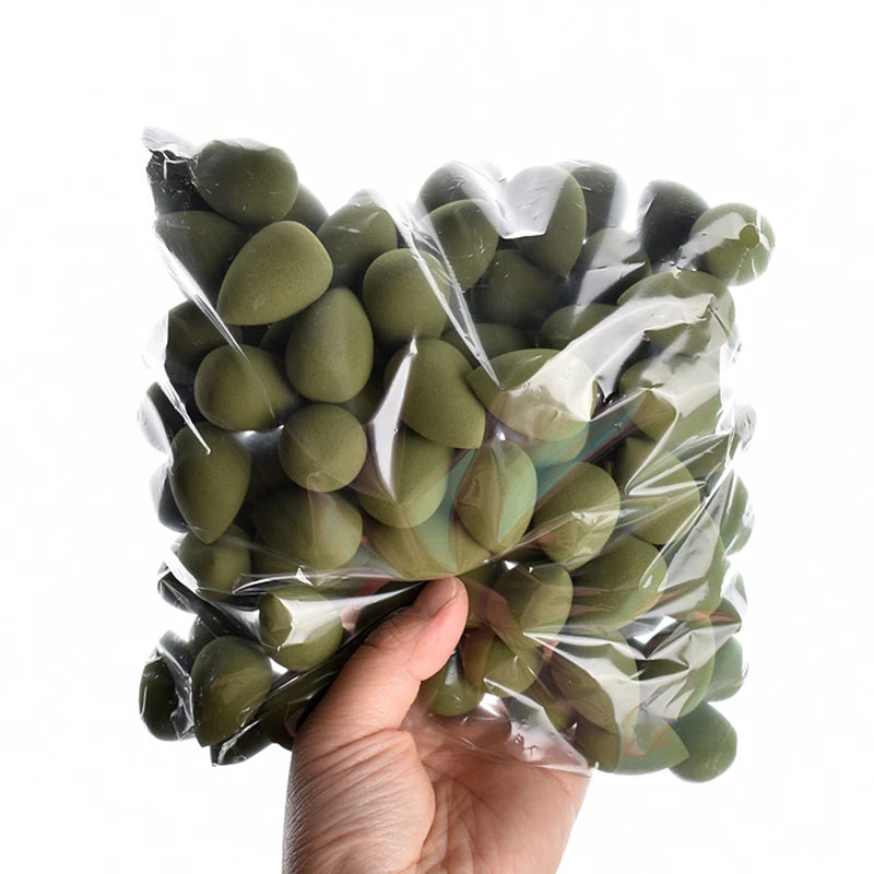 6/30/100Pcs Mini Makeup Sponge Soft Cute Face Beauty Egg Cosmetic Powder Puff for Foundation Cream Concealer Makeup Blender Tool