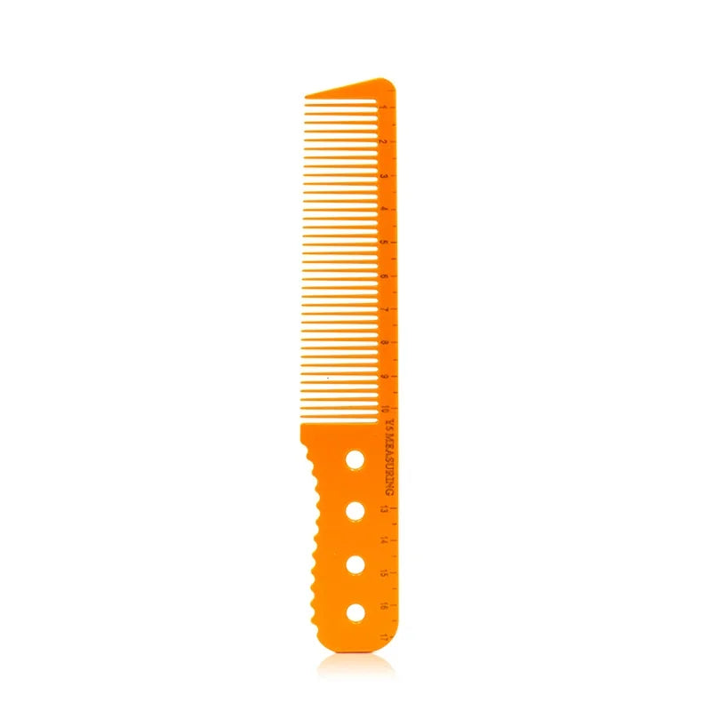 1 Pcs High Quality Hairdresser Comb with Scale Cutting Comb Professional Salon Hairdressing Comb Hair Comb Orange Measuring Comb