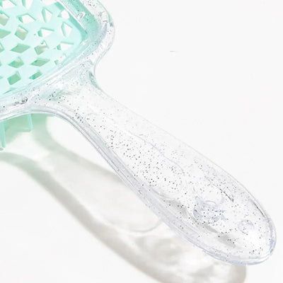 Flash Tangled Hair Comb Detangling Hair Brush Massage Combs Hollow Out Wet Curly Hair Brush Barber Comb Salon Hair Styling Tools