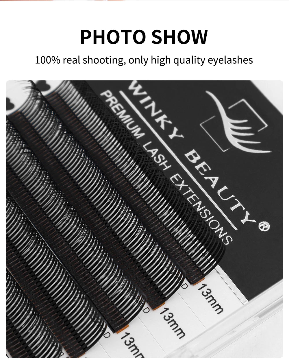 winky beauty 5D Flora Lashes 0.07mm Easy Fan Eyelash Extensions Wholesales Premade Volume 12 Rows Natural Soft Lashes