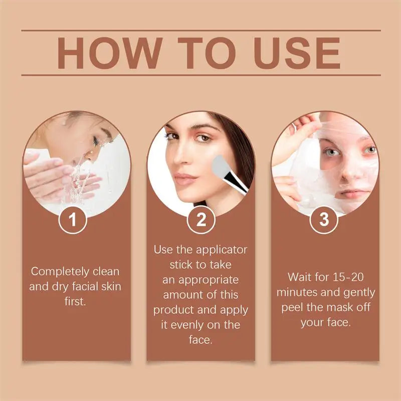 T3 Collagen Mask Peel Off Glowing Mask Lifting Firming Fade Fine Line Increase Elasticity Anti-Wrinkle Brighten Korean Skin Care