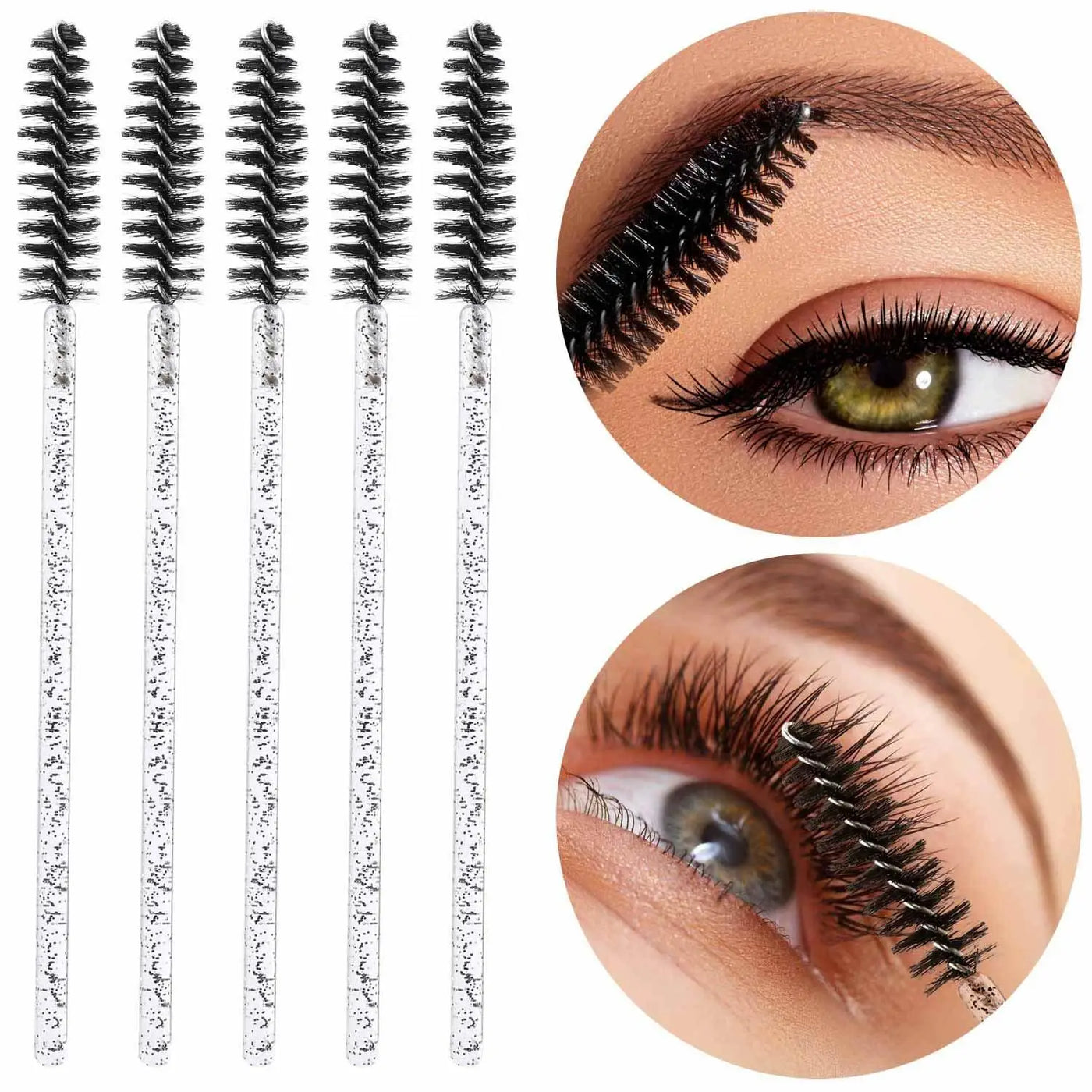 50Pcs Disposable Eyelash Wands Brush Comb Eye Lashes Extension Accessories Mascara Wand Makeup Professional Beauty Tool