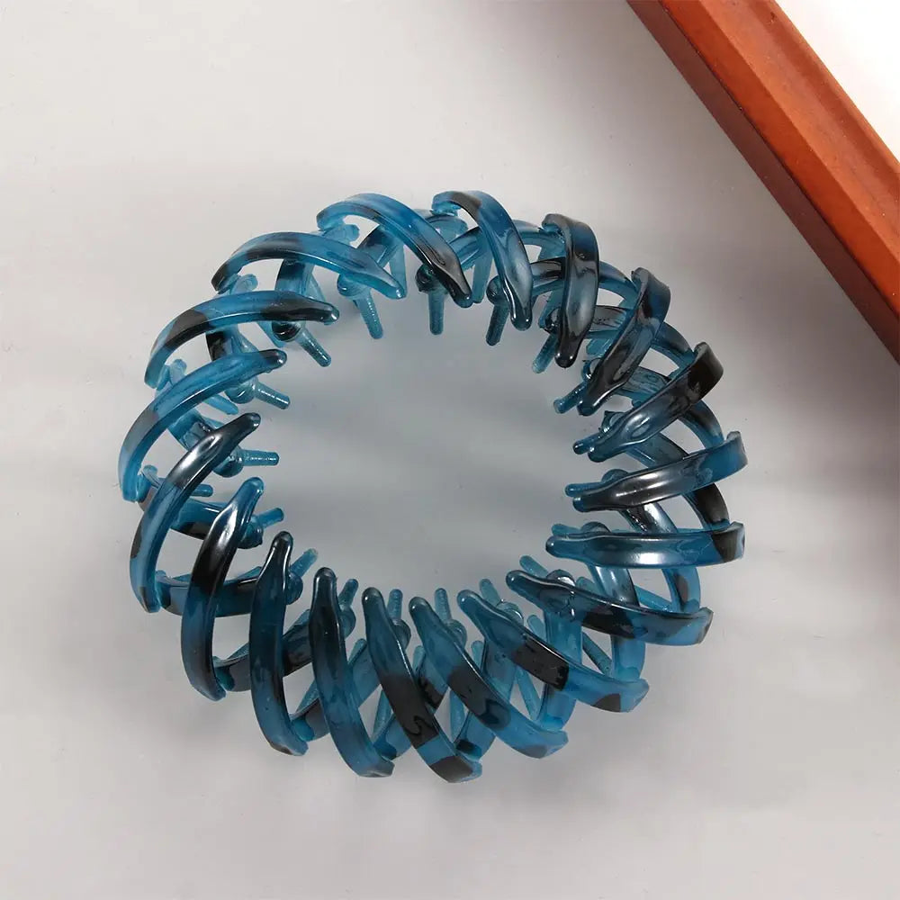 Women Bun Crystal Hair Claw Bird Nest Ponytail Buckle Ponytail  Holdedr Hair Clip DIY Bun Maker Female Hair Accessories