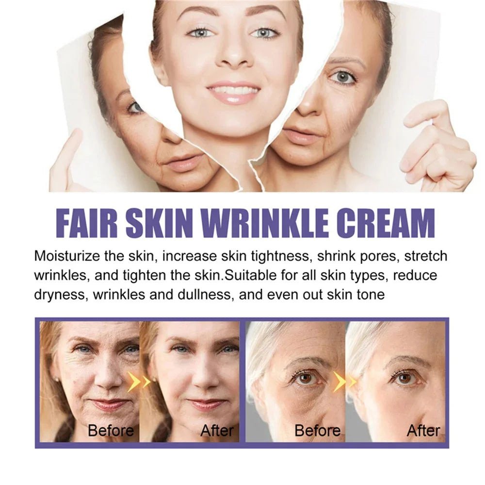 Instant Wrinkle Remover Face Cream Anti Aging Firming Lifting Fade Fine Lines Whitening Moisturizing Brighten Tighten Skin Care