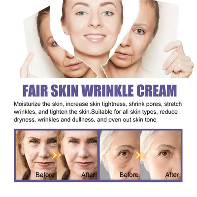 Instant Wrinkle Remover Face Cream Anti Aging Firming Lifting Fade Fine Lines Whitening Moisturizing Brighten Tighten Skin Care