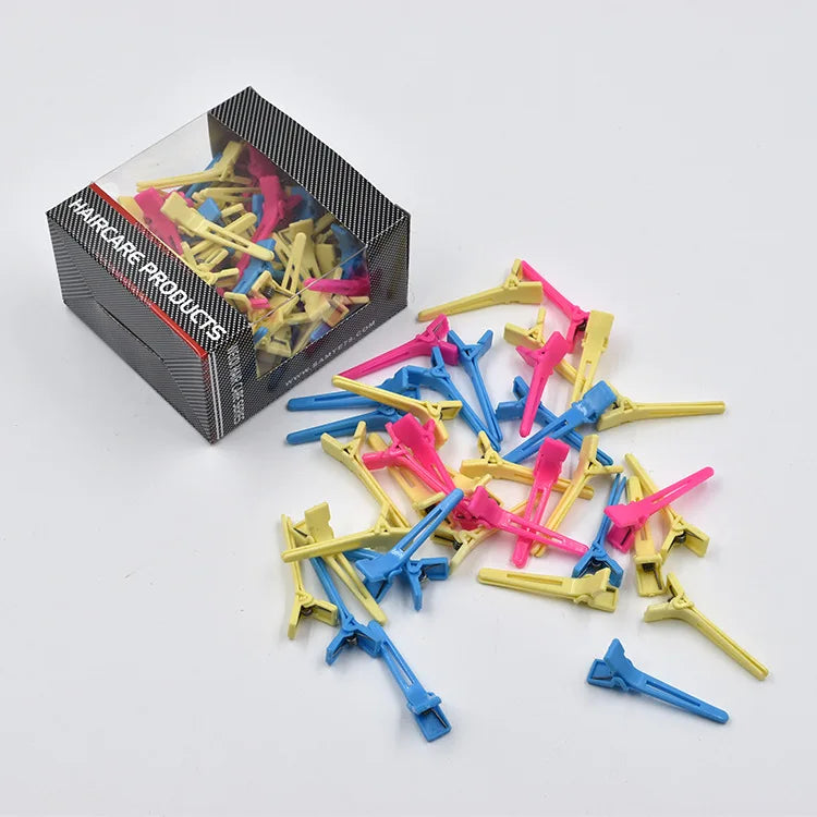 Boxed Hairdresser Hair Clips Curl Styling Perm Positioning Clip Cold Hot Positioning Hot Clip Partition Clamp Styling Tools