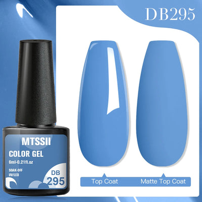 Mtssii 6ml Nail Gel Jelly Eggshell Gel Nail Polish Transparent Gel Soak Off Nail Art Gel UV LED Varnish