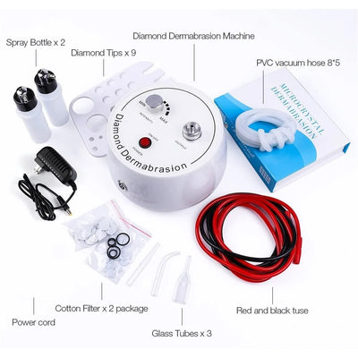 AOKO 3 in 1 Diamond Microdermabrasion Beauty Machine Vacuum Suction Tool Water Spray Facial Moisten Face Exfoliate Skin Peeling