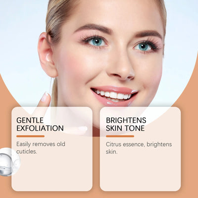 Vitamin C Exfoliating Gel Moisturizer Lighten Melanin Deep Cleansing Pore Facial Bleaching Remove Dark Spot Peeling Face Scrub