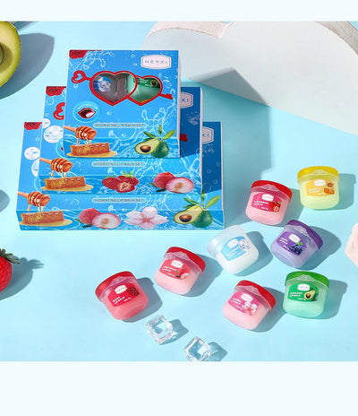 24pcs Fruit Flavored Lip Balm Set Natural Moisturizing Hydrating Non-sticky Winter Anti-Cracked Lip Balm Lips Skin Care