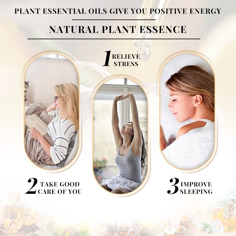 EVOKE OCCU 10mL Essential Oil, Lavender Jasmine Rose Vanilla Pure Natural Oil for Diffuser Humidifier Massage Candle Soap Making