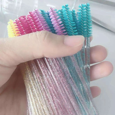 50Pcs Disposable Eyelash Wands Brush Comb Eye Lashes Extension Accessories Mascara Wand Makeup Professional Beauty Tool
