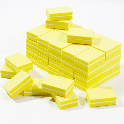 New 100-10Pc Mini Buffing Sanding Files Block Pedicure Care Nail Art Buffer Polish Manicure Pedicure Nail File Tools Nail Charm