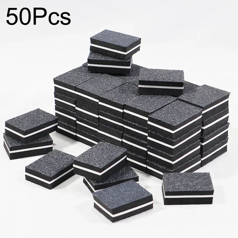 New 100-10Pc Mini Buffing Sanding Files Block Pedicure Care Nail Art Buffer Polish Manicure Pedicure Nail File Tools Nail Charm