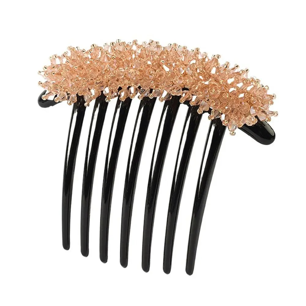Women Hair Comb Rhinestone Crystal Hair Clips Hairpins Lady Bride Wedding Party Headdress Headwear Elegant Hair Accessories